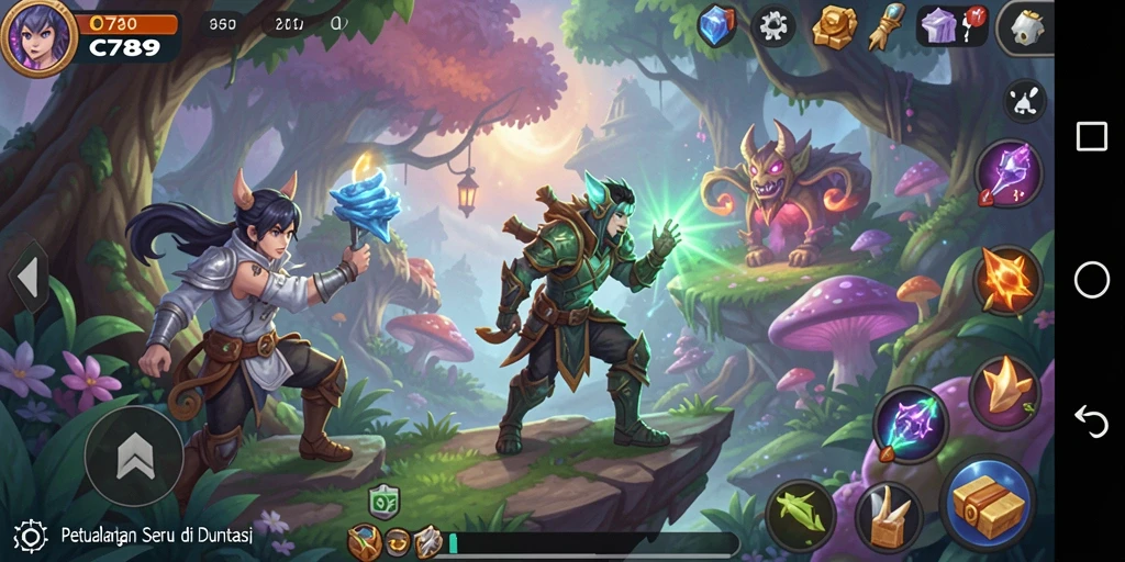 Gameplay seru C789 menampilkan petualangan menantang di dunia fantasi.