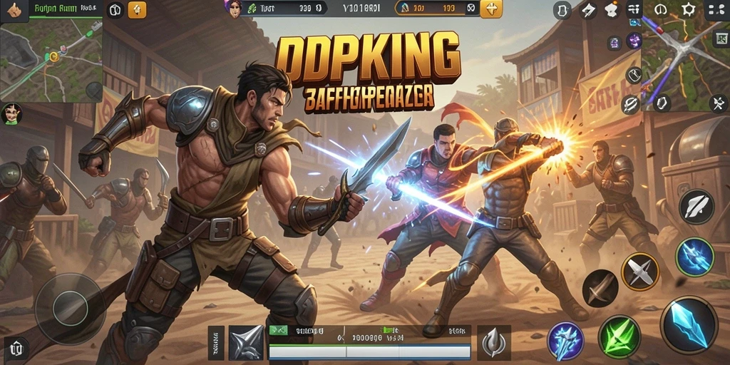 Screenshot IDPKING menampilkan aksi mendebarkan dalam pertempuran Battle Royale.