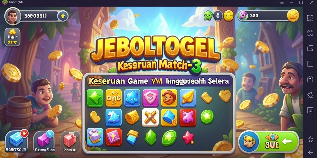 Tampilan gameplay menarik dari JEBOLTOGEL yang penuh warna.