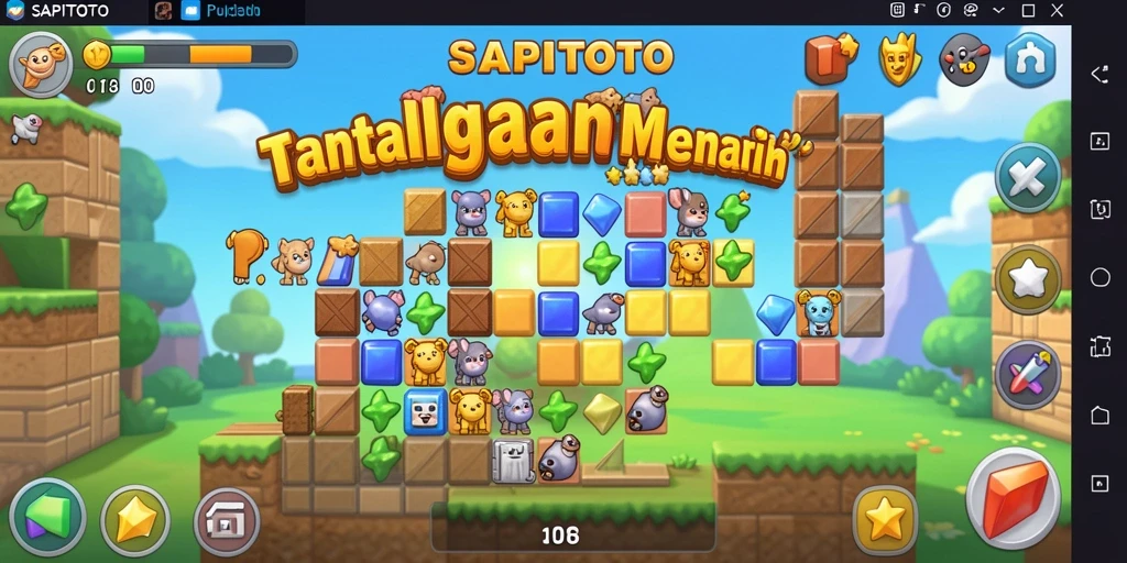 Tampilan menampilkan gameplay intens dari SAPITOTO dengan teka-teki menantang.