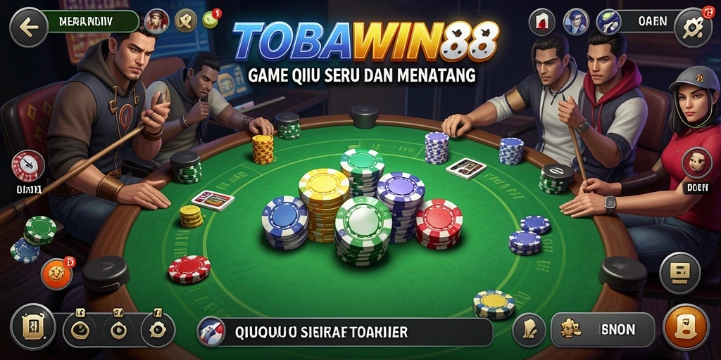 Gameplay seru QiuQiu di TOBAWIN88.