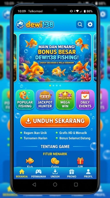 Tampilan utama aplikasi dewi138 yang ramah pengguna.